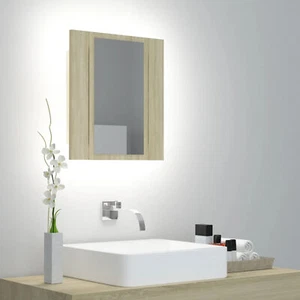 BaraSh Bathroom Mirror Cabinet Wall Mounted Bathroom Storage Cupboard with C9I5 - Picture 1 of 12