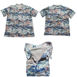 Columbia PFG Fishing Shirt Mens M Graphic AOP Vented Multicolor Button Up EUC - Picture 1 of 4
