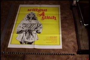 WITHOUT A STITCH ORIG MOVIE POSTER SEXPLOITATION - Picture 1 of 1