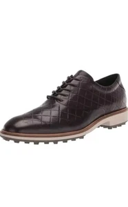 ECCO Classic Hybrid Hydromax Waterproof Golf Shoe Mocha EU 45 Men's 11 - 11.5 US - Picture 1 of 7
