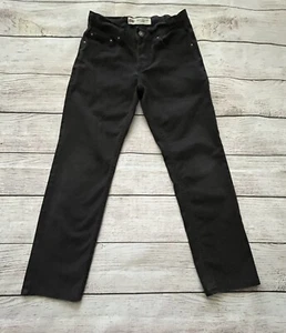 Boys 10 ~ Levis 502 Taper Denim Jeans ~ Slight Stretch, Black, Adjust Waist Tabs - Picture 1 of 9