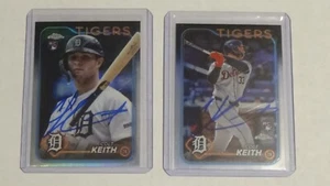2024 TOPPS CHROME COLT KEITH RC PERSONALLY AUTOGRAPHED 2 CARD REF.  SP VARIATION - Picture 1 of 2