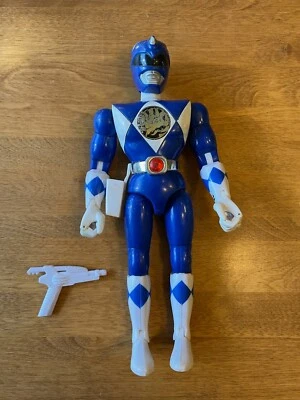 Mighty Morphin Power Rangers 1993 Blue Ranger Action Figure 8” Bandai Complete - Image 1 of 2