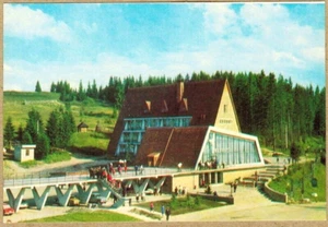 1973 Ukrainian postcard Restaurant & Hotel BERKUT in Nadvirna Ukraine - Imagen 1 de 2