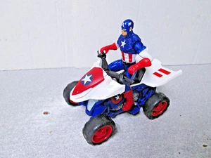 Hasbro 4” Marvel Captian America Figur mit 4 Wheeler 5” Long Set - Bild 1 von 4