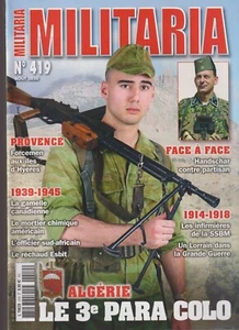 MILITARIA N°419 HANDSCHAR vs PARTISAN / INFIRMIERE SSBM / 3e PARA COLO / HYERES - Picture 1 of 2