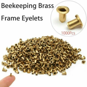 1000Pcs/Set Bee Hive Beehive Brass Nest Frame Eyelets Beekeepers Beekeeping - Picture 1 of 5