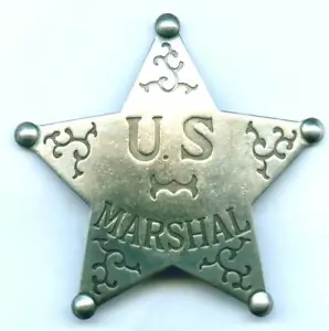 US Marshal Stern Sheriffstern Western Marshall Star Cowboy Museumsreplikat - Bild 1 von 1