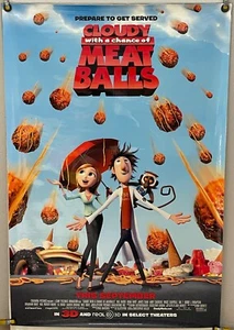 PÓSTER ORIGINAL DE UNA HOJA DE CLOUDY WITH A CHANCE OF MEATBALLS DS 2009 ENROLLADO - Imagen 1 de 1