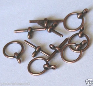 25 sets of Antiqued Copper Toggle Clasps - Picture 1 of 1