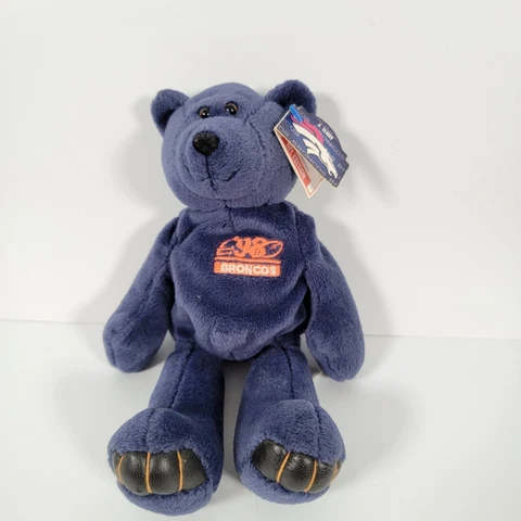 Denver Broncos John Elway Blue Bear Beanie 1998 Plush Limited Treasures Edition Cover