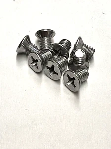 (300) 8-32 X 1/4 Phillips Flat Small #6 Head .266 Machine Screw 8/32x1/4 832X.25 - Picture 1 of 3