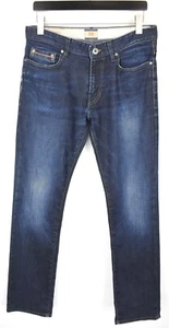 Vaqueros Hugo Boss Orange25 Zip Tidy para hombre W34/L34 ajuste regular cremallera desgastada - Imagen 1 de 10