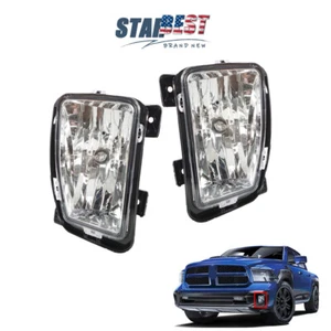 Fog Lights Driving Lamps Clear Fit For 2013-2018 Dodge RAM 1500 Left+ Right Side - Picture 1 of 11
