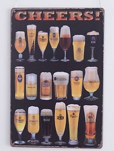 CHEERS BEER Sign Advertising Metal Tin Bar Signs Tavern Pub Wall Plaque Poster