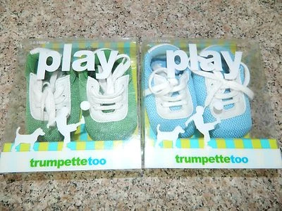 Lote de 2 ZAPATILLAS Zapatos TRUMPETTE TOO Azul Verde* 3 6 meses NUEVOS EN CAJA NUEVOS EN CAJA Foto 1 de 4