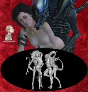 Kit maqueta Para montar y pintar,miniatura - Ellen Ripley y alien . 23 cm . - Imagen 1 de 2