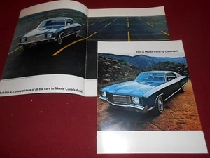 1970 CHEVROLET MONTE CARLO BROCHURE / ORIGINAL '70 CHEVY 12 p. SALES CATALOG - Picture 1 of 3