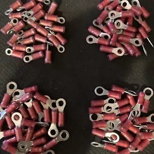 Término de anillo perno prisionero AMP 22-16 #4,6,8,10. Nylon aislado grado de aviación 25 de cada uno - Imagen 1 de 5