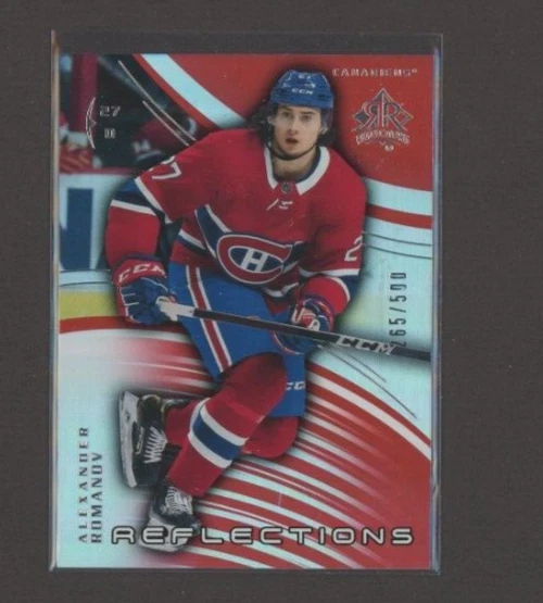 2020-21 Upper Deck Triple Dimensions Reflections Ruby #24 Alexander Romanov /500 - Image 1 of 1
