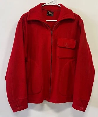 Vintage 1950's Woolrich Wool Half Belt Chore Work Jacket Men's L - Image 1 of 4