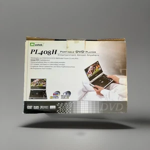 Nuovo vecchio stock Mustek PL408H lettore DVD portatile 8,4" TFT ampio schermo scatola aperta - Foto 1 di 6