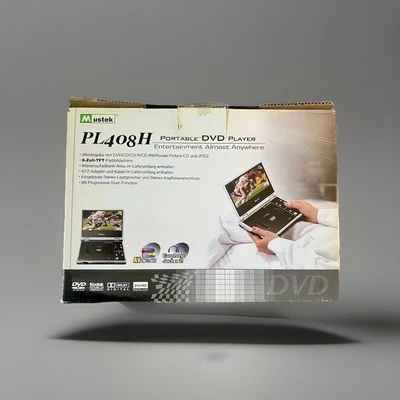 New Old Stock Mustek PL408H Portable DVD Player 8.4" TFT Wide Screen Open Box - Image 1 of 4