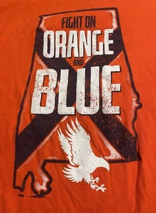 AUBURN TIGERS "FIGHT ON ORANGE & BLUE" T-SHIRT ERWACHSENE XL Alabama WAR EAGLES s/s - Bild 1 von 3