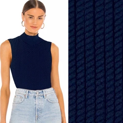 Elie Tahari насмешливый шеи свитер Майка без рукавов вязаный темно-синий XS - Изображение 1 из 4