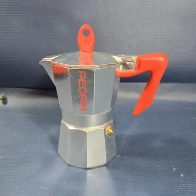 非常小 Pedrini Moka 罐式浓缩咖啡/咖啡机 铝炉顶 — 第 1/2 张图片