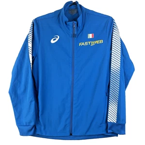Asics Italia Trainingsjacke Herren mittelblau Fastweb italienische Nation Team Reißverschluss - Bild 1 von 10