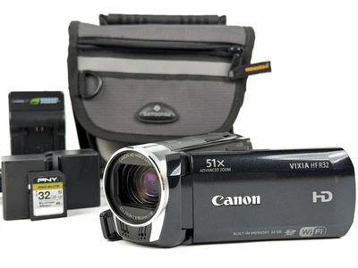 Canon Vixia HF-R32 Camcorder Video & Photo Camera 32gb Internal Memory & Bag - Image 1 of 4