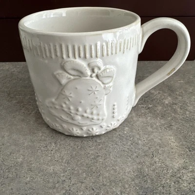 Taza campana Potter’s Studio en relieve marfil cerámica vacaciones nueva Foto 1 de 4
