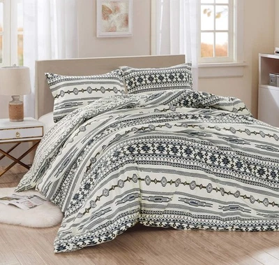 Chezmoi Collection Colby 3-Piece Southwestern Tribal Lodge Comforter Set, Kin... - Image 1 of 4