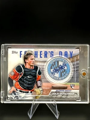 2023 Topps Adley Rutschman Father’s Day Commemorative Patch RC Orioles Card - Image 1 of 3