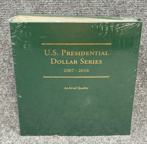 2007-2016 P&D Presidential Dollar Münzalbum Littleton Archivqualität Handschuhe - Bild 1 von 4