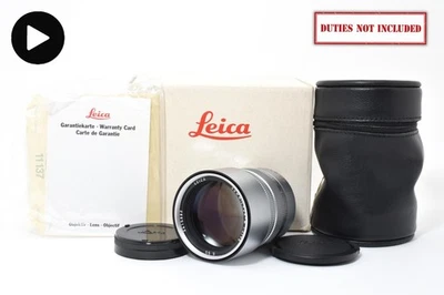[Almost Unused] Leica Summicron-M 90mm F/2 E55 Silver Pre-Asph Lens From JAPAN - image 1 of 4