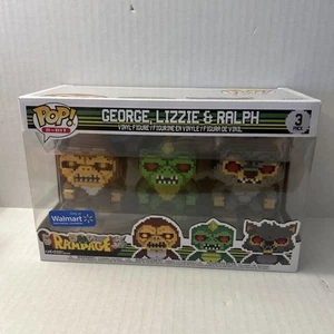 Funko Pop! PACK DE 3 VINILOS EXCLUSIVOS DE WALMART 8 BITS RAMPAGE GEORGE, LIZZIE & RALPH - Imagen 1 de 6