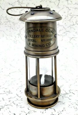 Finish Marine Brass Collectible Maritime 7" Miner OIL LAMP Lantern Lamp Antique - Image 1 of 4