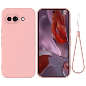Para Google Pixel 9A, Lujo Suave Líquido Silicona Recubrimiento Tacto Sensación Estuche Cubierta + Correa - Imagen 1 de 49