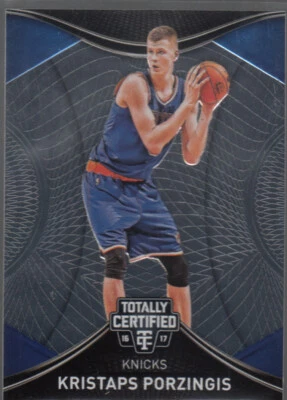 KRISTAPS PORZINGIS 2016-17 Panini Totally Certified #49 Knicks 2nd Year Mint - Image 1 of 2
