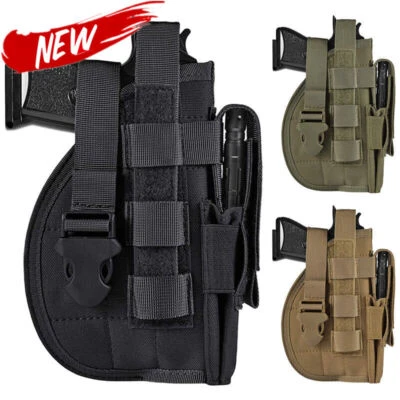 Tactical Molle Belt Gun Holster Adjustable for S&W M&P Shield M1911 Glock 17 26 - Image 1 of 4