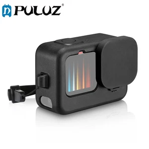 PULUZ pour GoPro HERO9 Coque Noire + Housse Interface Latérale POM avec Bracelet - Photo 1 sur 9