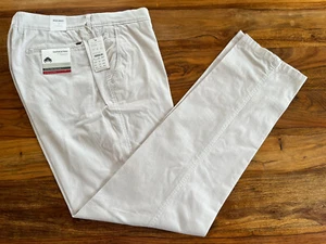 Nuevos pantalones chinos elásticos naturales Brax Kapok & Pima W38R IL 33.5. Beige/piedra - Imagen 1 de 10