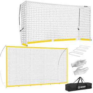 12x6ft Soccer Goal Set Portable Soccer Net and Soccer Rebounder Net for Backyard - Picture 1 of 8