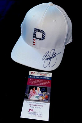 RICKIE FOWLER SIGNED AUTOGRAPH RARE ORANGE PUNA HAT COA JSA PGA MASTERS! - Image 1 of 2