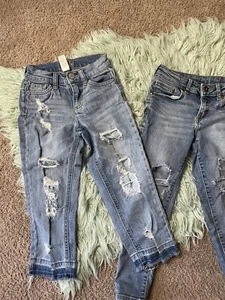 Lot Of (2) Jeans Justice And Art Class Skinny Girl’s Jeans Size 7 - Picture 1 of 4