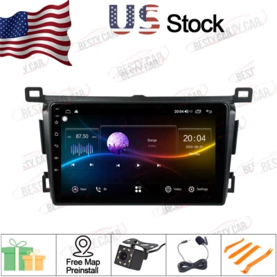 Radio estéreo de coche Android 10 3+32 GB 9"" para Toyota RAV4 2013-2018 GPS navegación Wifi Foto 1 de 4