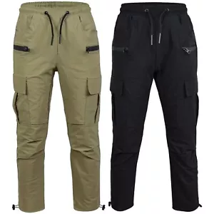 A2Z 4 Kids Boys Active Cargo Trousers Drawstring Casual Trouser Lightweight Pant - Picture 1 of 12