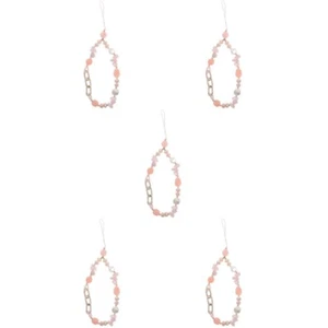 5 Count Beaded Phone Chain Miss Office Mobile Lanyard Dangle Charms - Zdjęcie 1 z 12